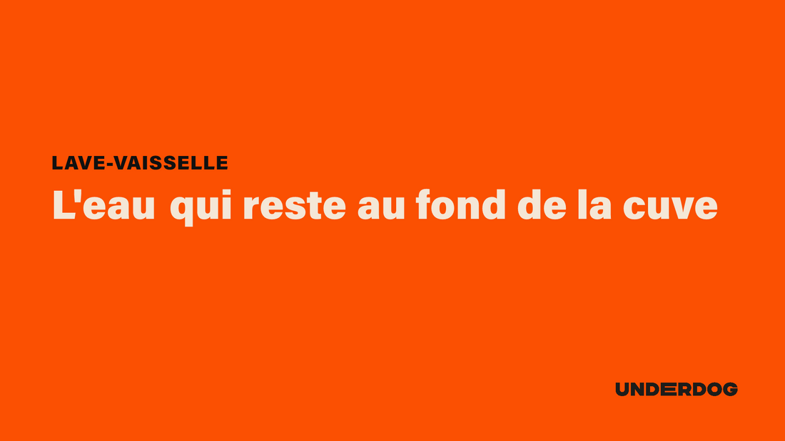 L'eau qui reste au fond de la cuve sur les lave-vaisselle BOSCH