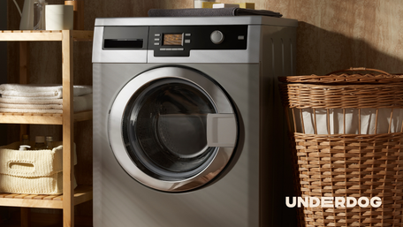 Lave-linge dans une buanderie