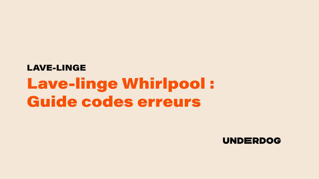 Explication code erreur lave-linge de la marque Whirlpool