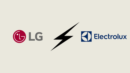 Le logo de la marque LG et Electrolux.
