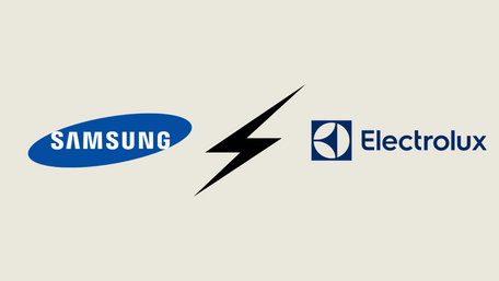 Le logo de la marque Samsung et Electrolux.