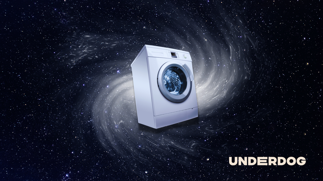 Un lave-linge dans l'espace