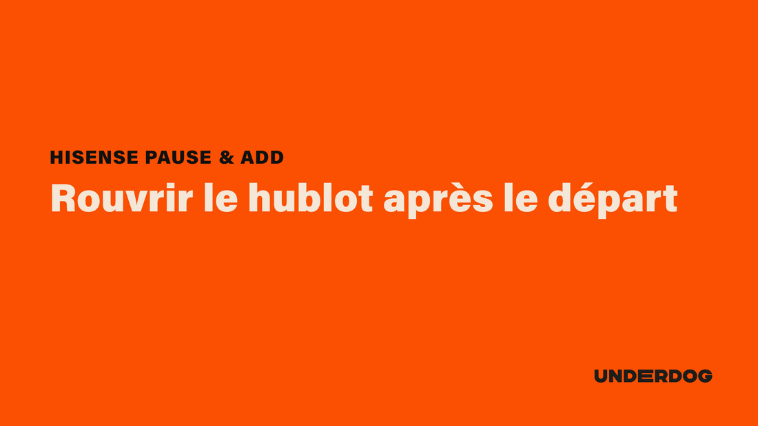 Rouvrir le hublot après le départ avec Pause & Add de HISENSE