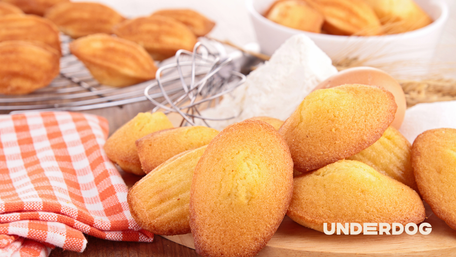 Des madeleines déposer sur une table