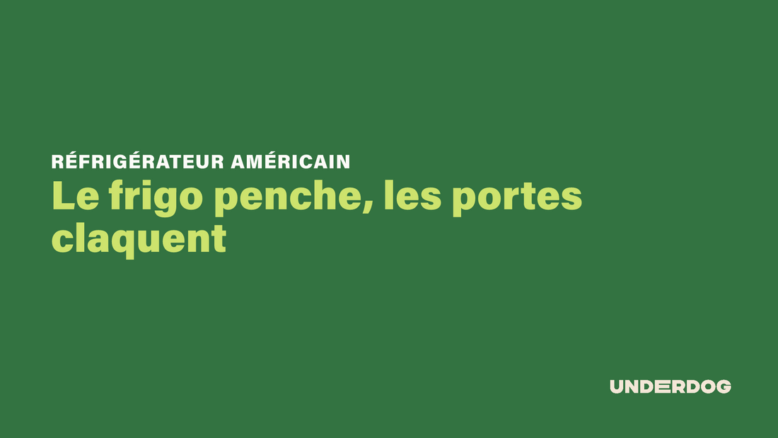 Le frigo penche, les portes claquent sur les réfrigérateur congelateur américain LG