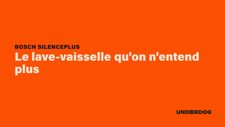 BOSCH SilencePlus, Le lave-vaisselle qu'on n'entend plus
