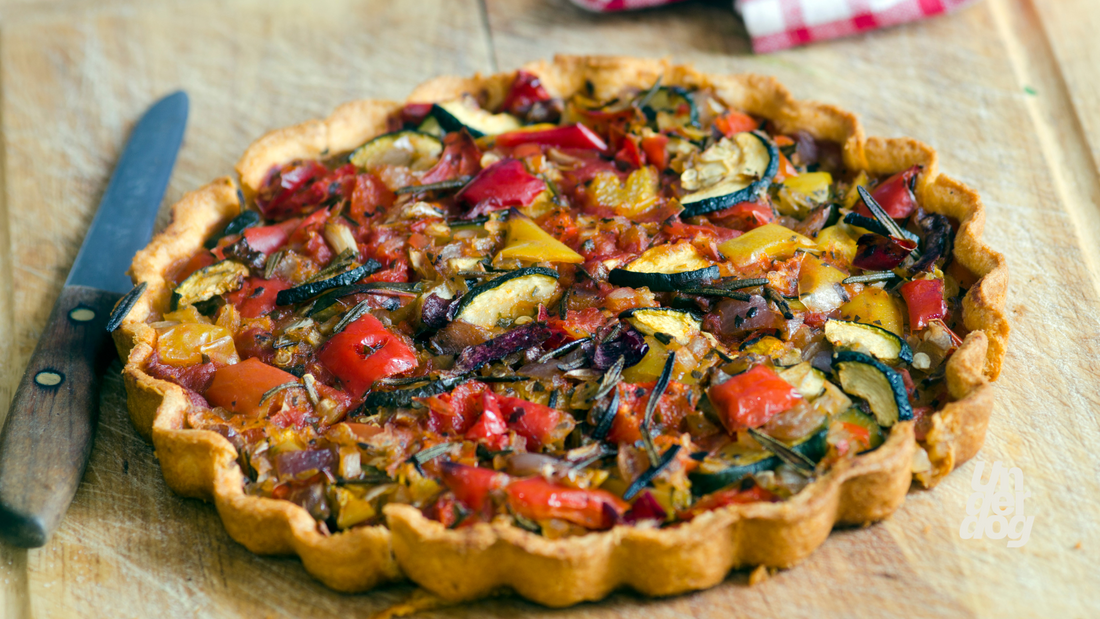 La recette d'une tarte aux légumes