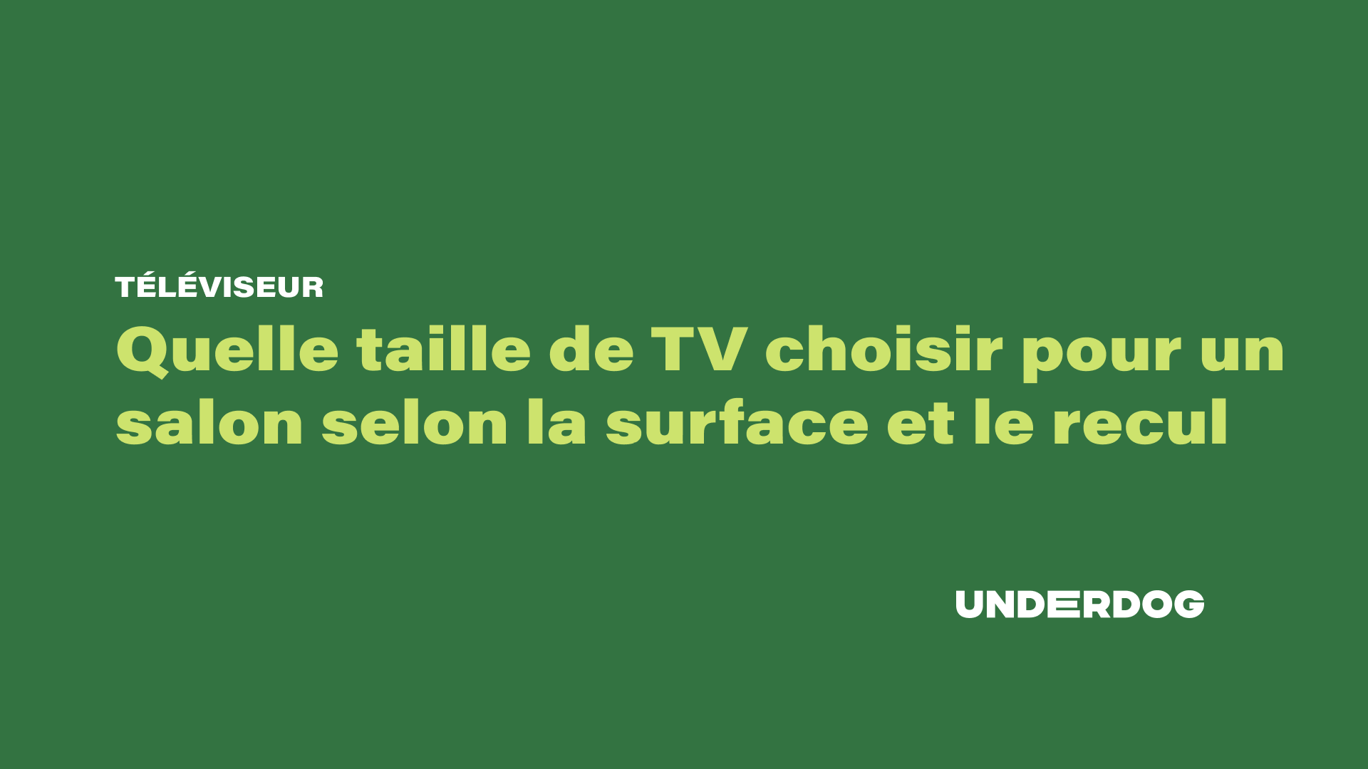 Quelle taille de TV choisir pour un salon selon la surface et le recul — free download