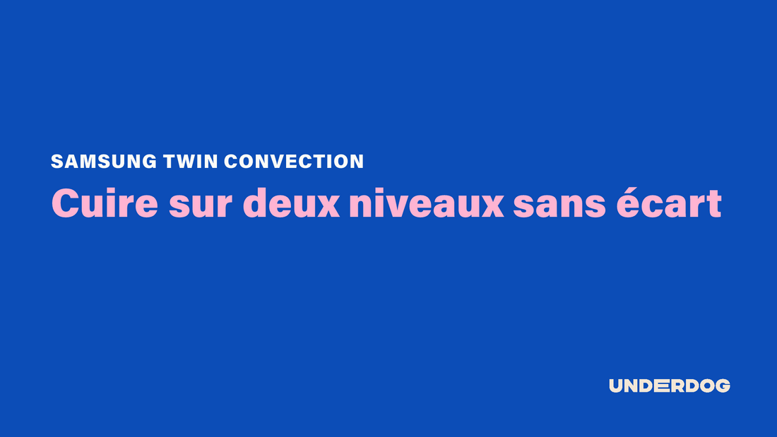 Cuire sur deux niveaux sans écart avec Twin Convection de SAMSUNG