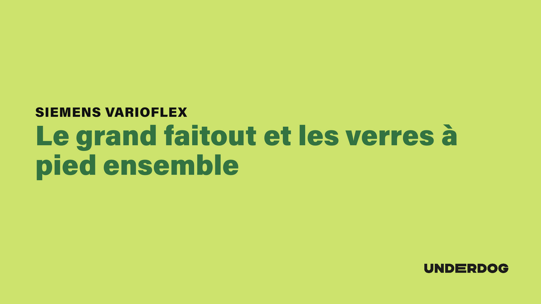Le grand faitout et les verres à pied ensemble avec varioFlex de SIEMENS
