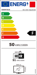 Téléviseur QLED 43 pouces Reconditionné ESSENTIEL B 43QLED306