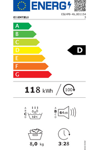 Seche-linge pompe à chaleur ESSENTIEL B ESLHP8-4b