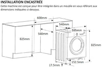 Lave-linge sechant THOMSON THBI1468WD