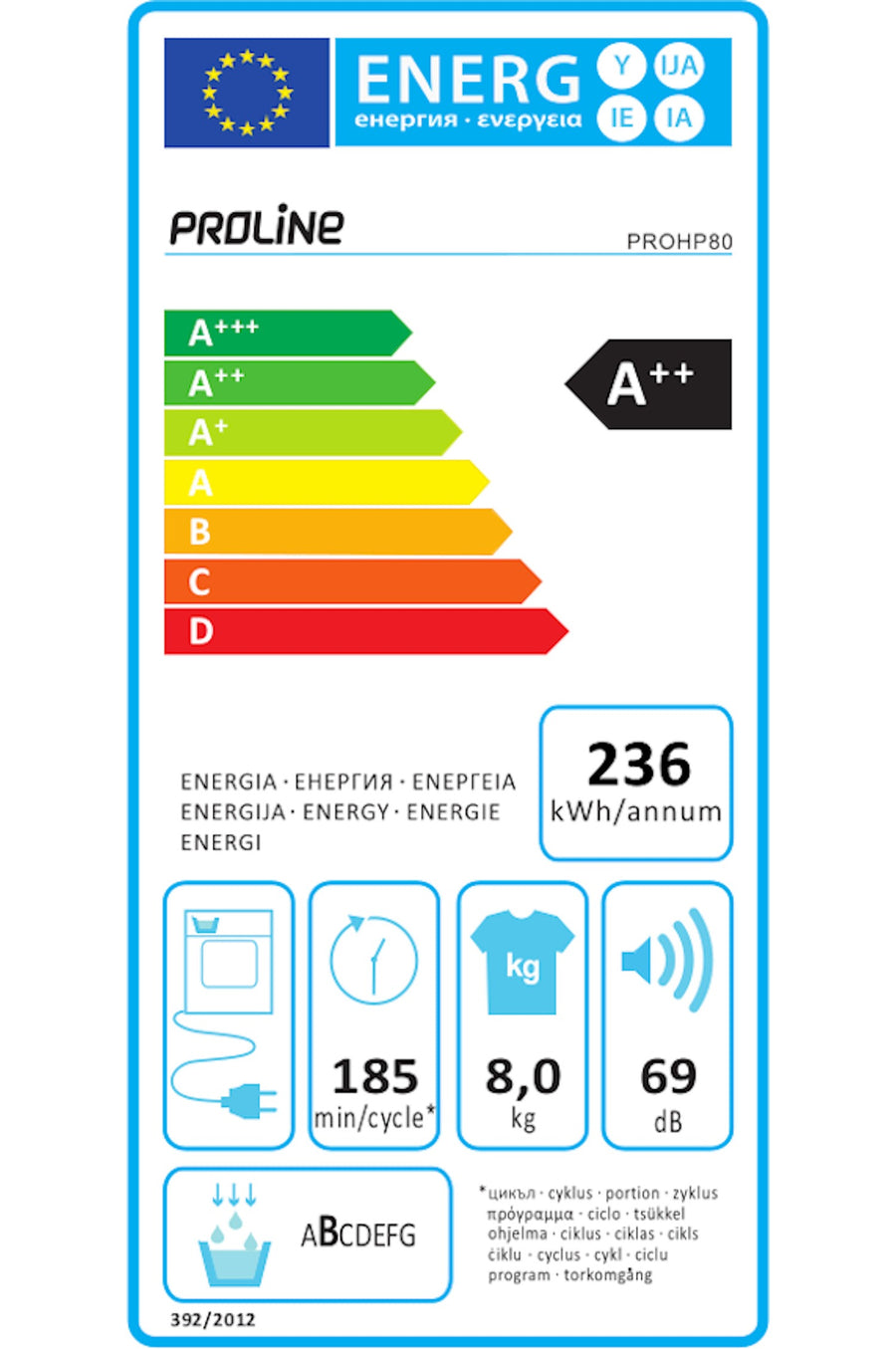 Seche-linge pompe à chaleur PROLINE PROHP80