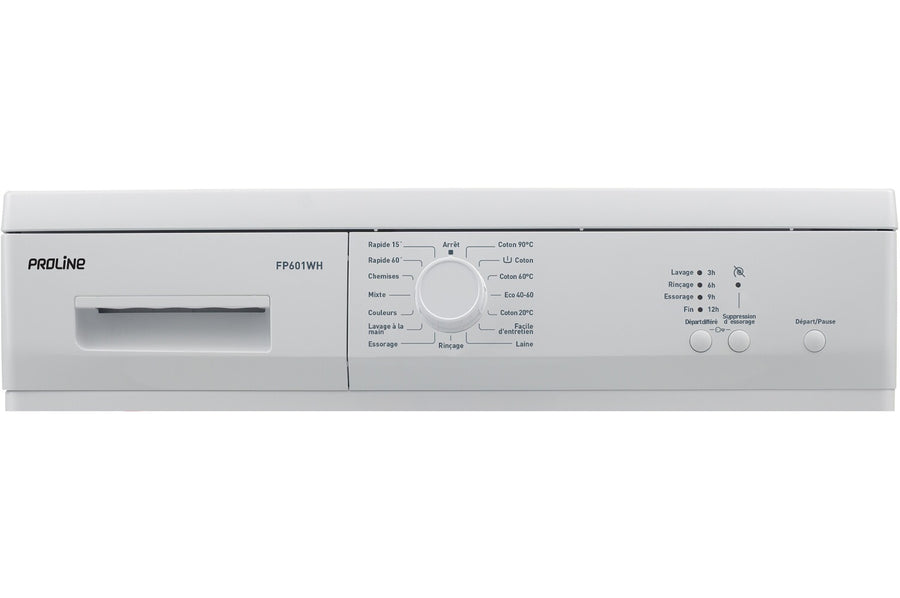 Lave-linge hublot PROLINE FP601WH