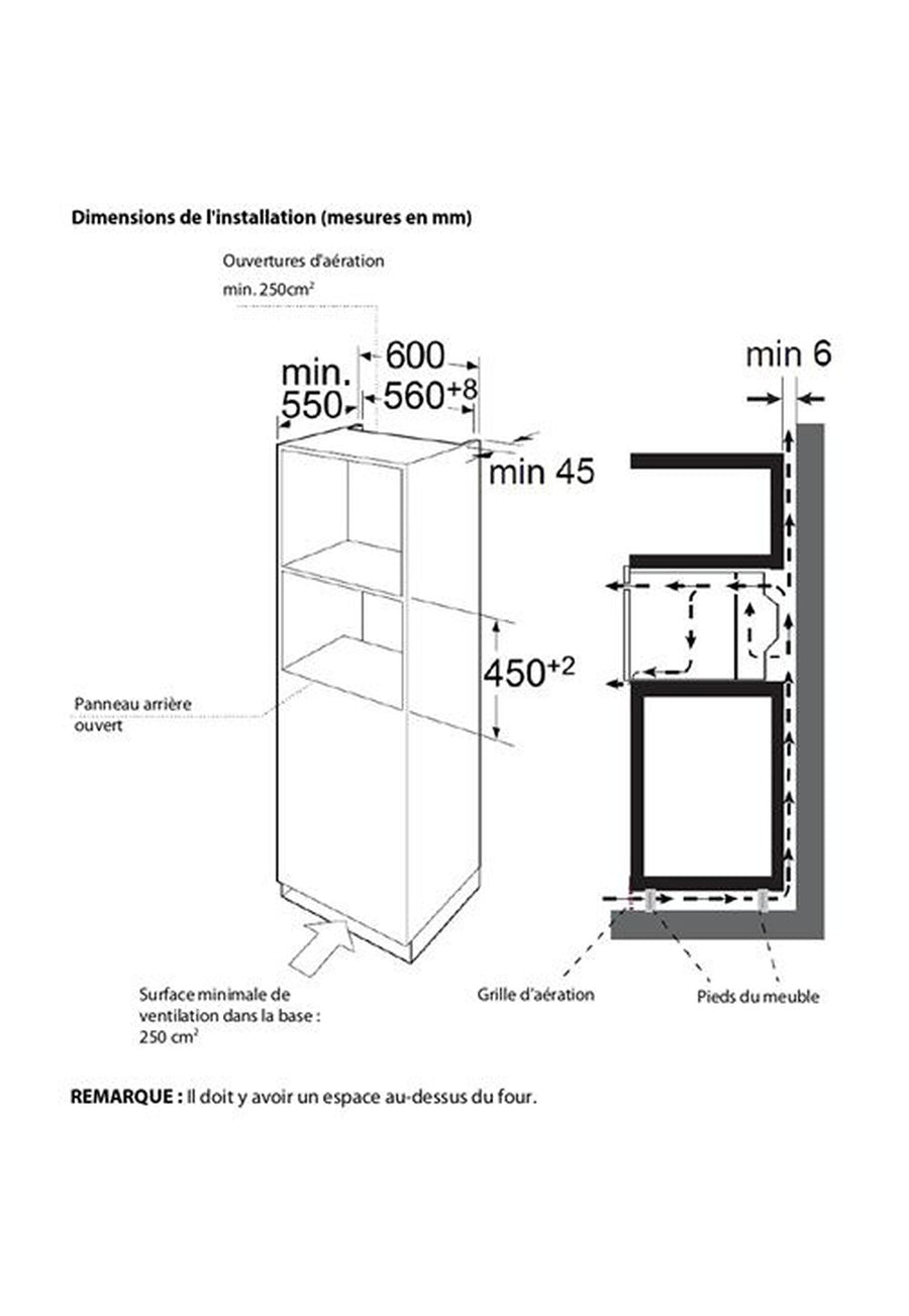 Four chaleur tournante THOMSON TBIC50BX