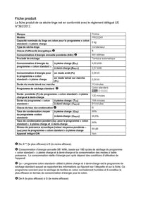Seche-linge pompe à chaleur PROLINE PROCD81