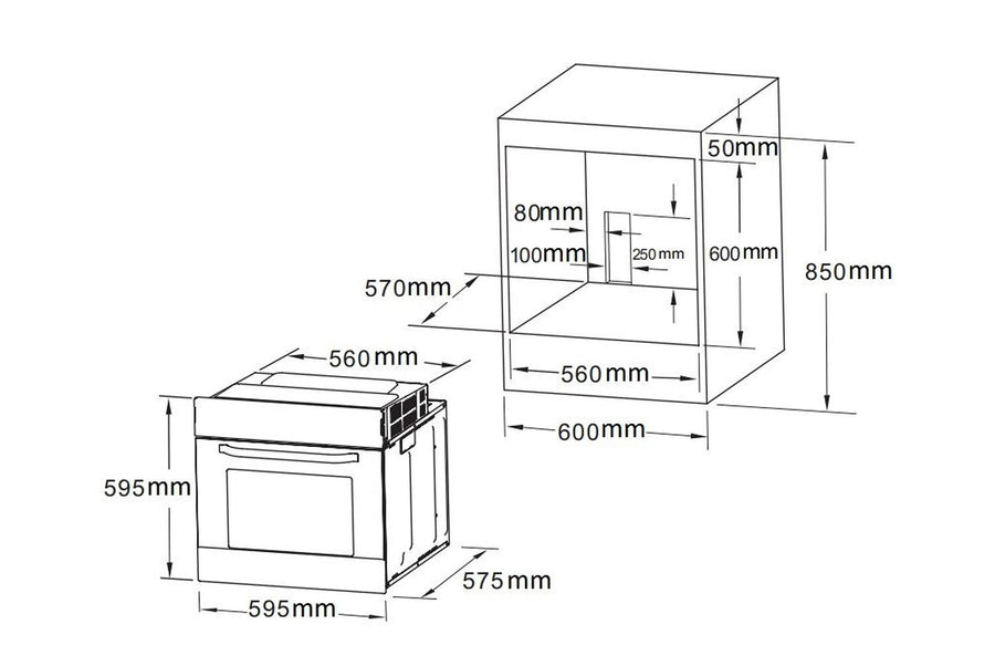 Four chaleur tournante PROLINE CNC65BK3