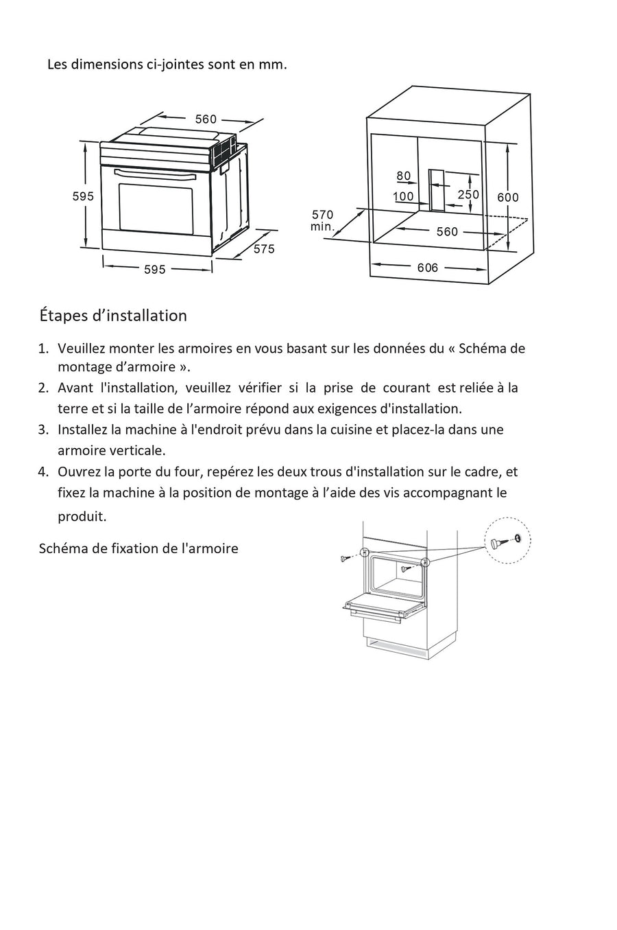 Four chaleur tournante THOMSON TMFP701IX2
