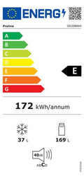 Réfrigérateur avec congélateur PROLINE DD208WH