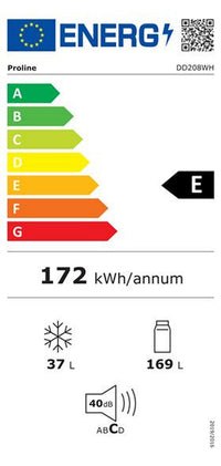 Réfrigérateur avec congélateur PROLINE DD208WH