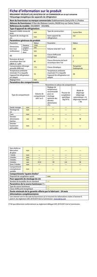 Réfrigérateur avec congélateur PROLINE DD208SL