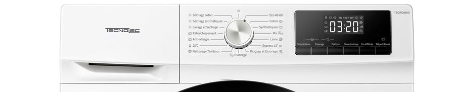 Lave-linge sechant TECNOLEC TECWD85AD