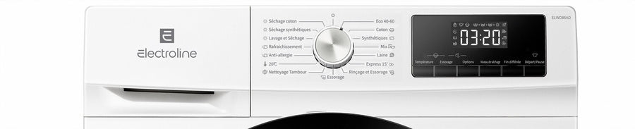 Lave-linge sechant ELECTROLINE ELWD85AD
