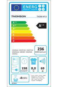 Seche-linge pompe à chaleur THOMSON THOM-HP-8