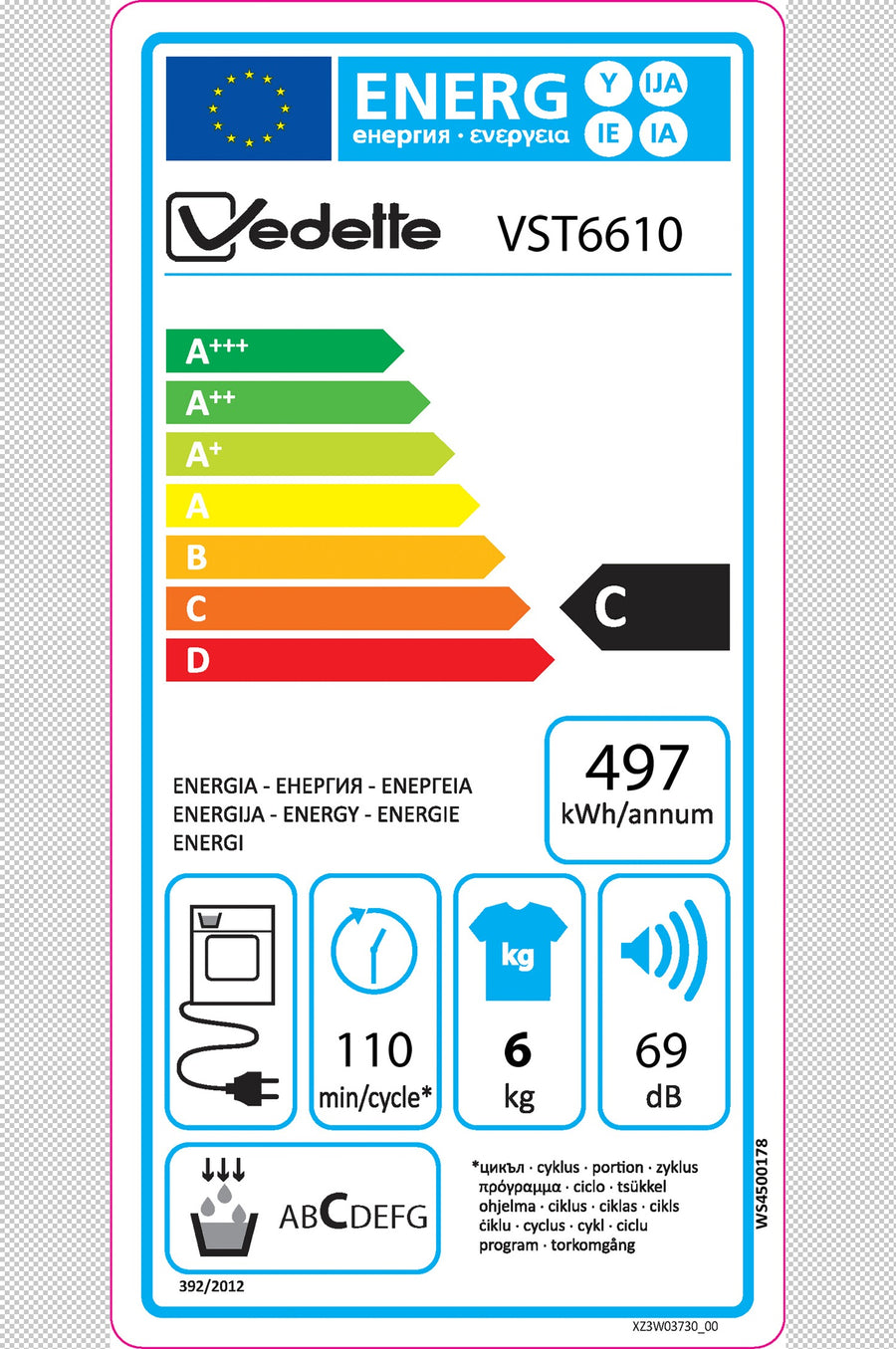 Seche-linge à condensation VEDETTE VST6610