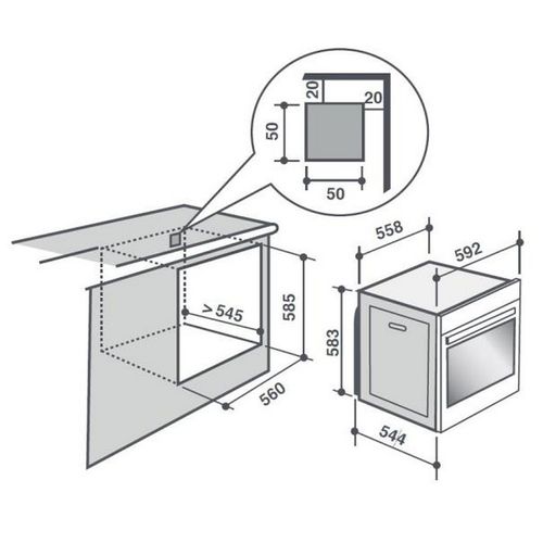 Four chaleur tournante SAUTER SOP6214LB