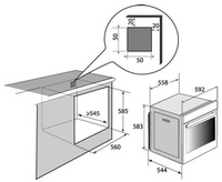 Four Chaleur Tournante 73 L Reconditionné DE-DIETRICH DOP8360A