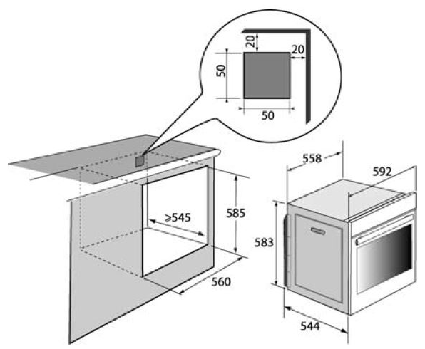 Four Chaleur Tournante 73 L Reconditionné DE-DIETRICH DOP8360A