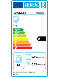 Four chaleur tournante BRANDT BOC8000X