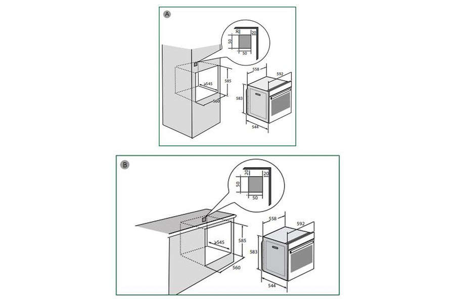 Four chaleur tournante SAUTER SOP2434X