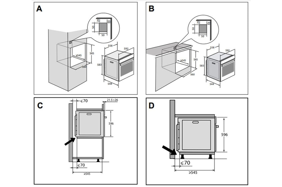 Four chaleur tournante DE-DIETRICH DOP4741B