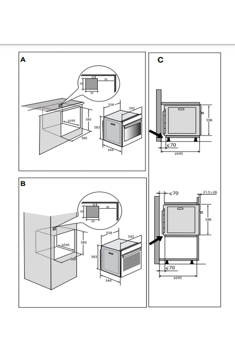 Four chaleur tournante DE-DIETRICH DOPH375X