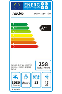 Lave-vaisselle pose libre PROLINE DWP4712A++WH