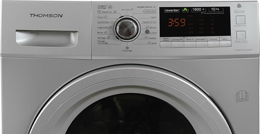 Lave-linge sechant THOMSON THWD16107 Silver