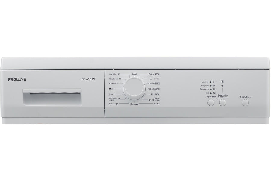 Lave-linge hublot PROLINE FP 610 W