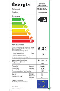 Lave-linge sechant THOMSON THWD161070WH