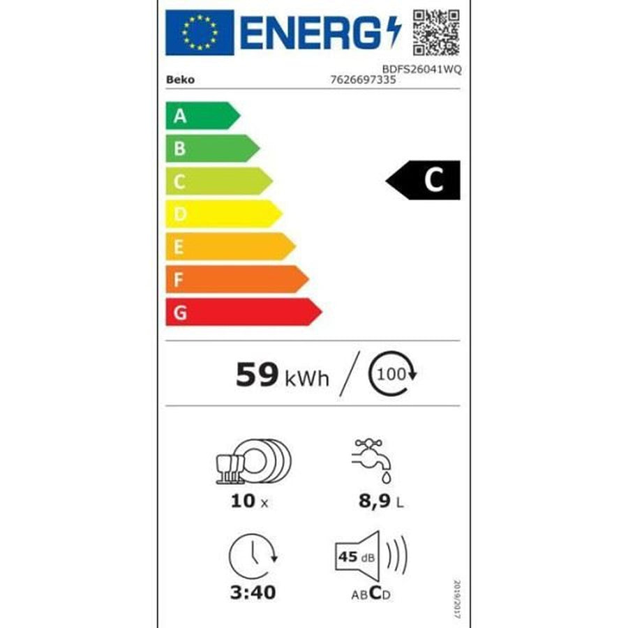 Lave-vaisselle pose libre BEKO BDFS26041WQ
