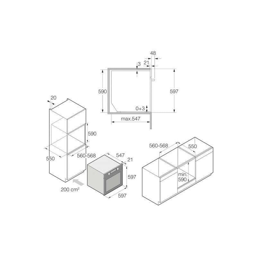 Four chaleur tournante ASKO OCS8464A