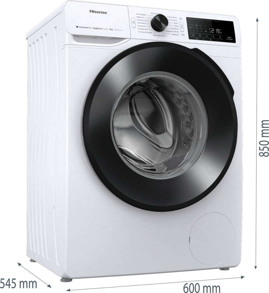 Lave-linge hublot HISENSE WF3V943BW3FR