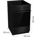 Cuisinière vitrocéramique HISENSE HEC5A10BG