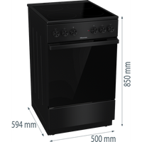 Cuisinière vitrocéramique HISENSE HEC5A10BG