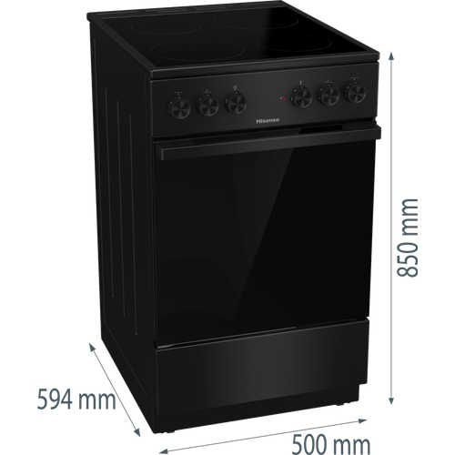 Cuisinière vitrocéramique HISENSE HEC5A10BG