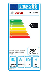 Lave-vaisselle pose libre BOSCH SMS53L32EU