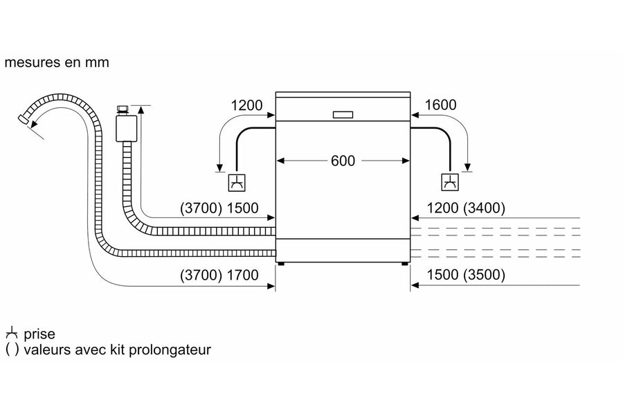 Lave-vaisselle pose libre SIEMENS SE23HW60CE