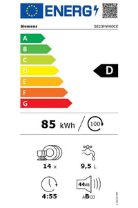 Lave-vaisselle pose libre SIEMENS SE23HW60CE